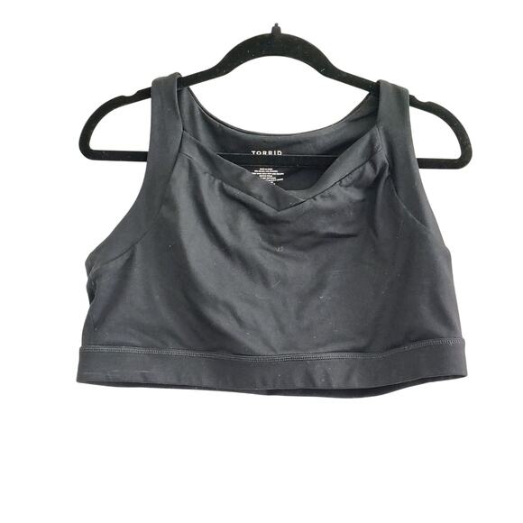 Torrid Active Size 2,2X 18/20 Black Low Impact Lightly Lined Sports Bra Pullover - Picture 1 of 4